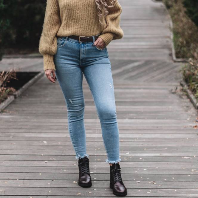 Thursday Boots κλασική δερμάτινη ζώνη γυναίκες H20P469 αξεσουάρ καφέ