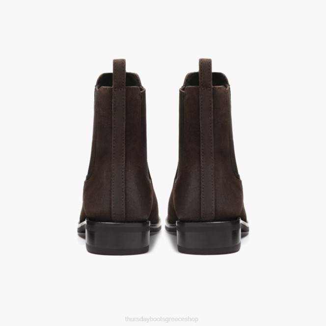 Thursday Boots δούκισσα γυναίκες H20P326 παπούτσια σκούρο καφέ σουέτ