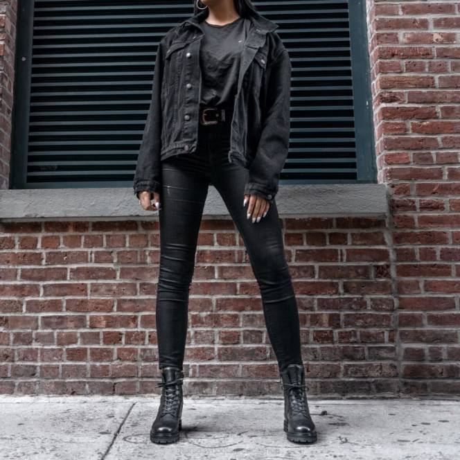 Thursday Boots μάχη γυναίκες H20P360 παπούτσια μαύρος