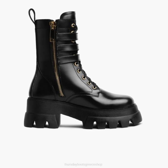 Thursday Boots δυναστεία γυναίκες H20P413 παπούτσια μαύρος χρυσός
