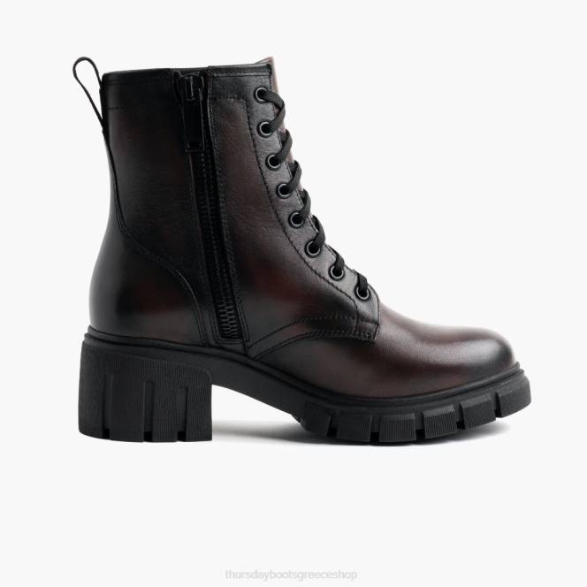 Thursday Boots coda γυναίκες H20P364 παπούτσια μαύρο κεράσι