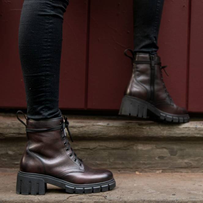 Thursday Boots coda γυναίκες H20P364 παπούτσια μαύρο κεράσι