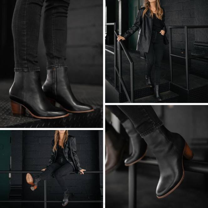 Thursday Boots highline γυναίκες H20P420 παπούτσια μαύρος