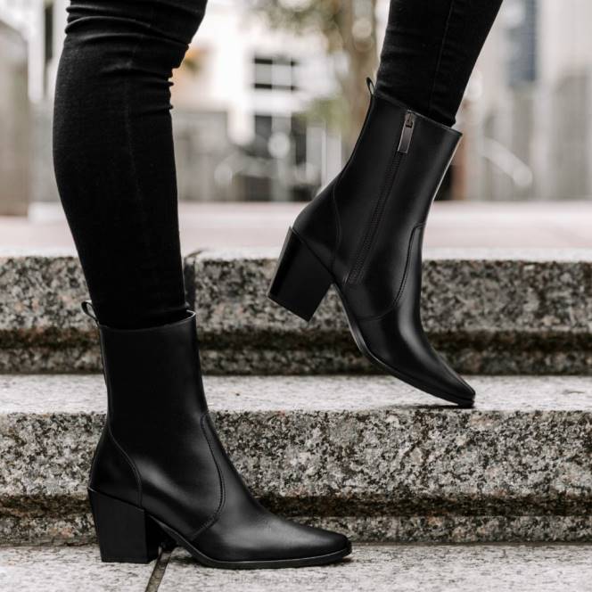 Thursday Boots φερμουάρ soho γυναίκες H20P429 παπούτσια μαύρος