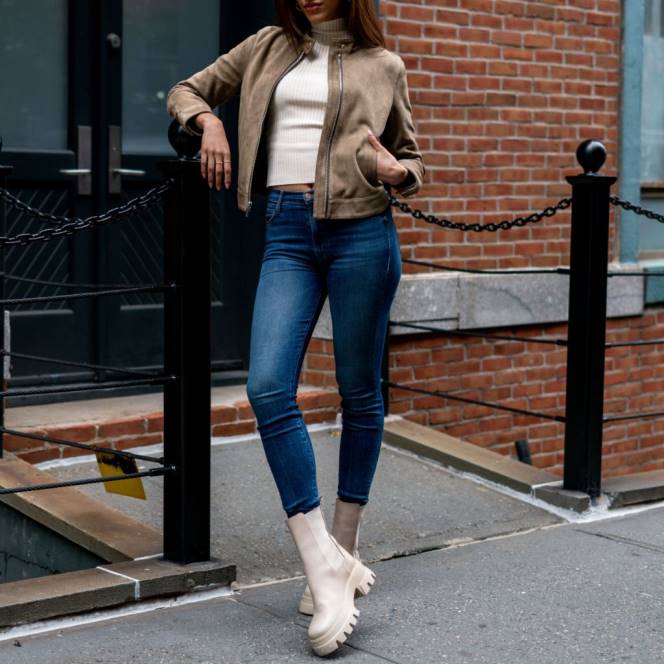 Thursday Boots σακάκι δρομέα γυναίκες H20P493 ρούχα τεφρόχρουν χρώμα