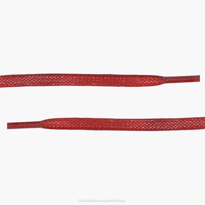 Thursday Boots επίπεδα κερωμένα βαμβακερά κορδόνια άνδρες H20P292 αξεσουάρ το κόκκινο