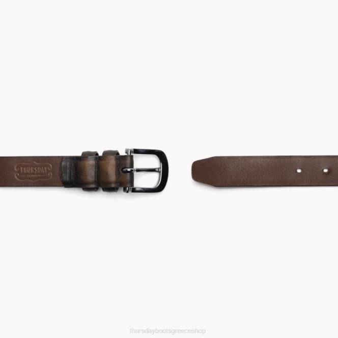 Thursday Boots εκλεπτυσμένη δερμάτινη ζώνη άνδρες H20P264 αξεσουάρ σκετος ΚΑΦΕΣ