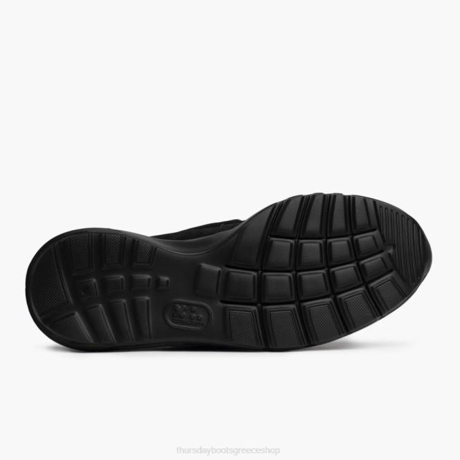Thursday Boots χειροποίητος δρομέας άνδρες H20P197 παπούτσια μαύρο ματ