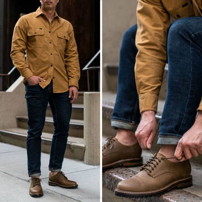 Thursday Boots πολιτικός άνδρας άνδρες H20P211 παπούτσια καμένο χαλκό