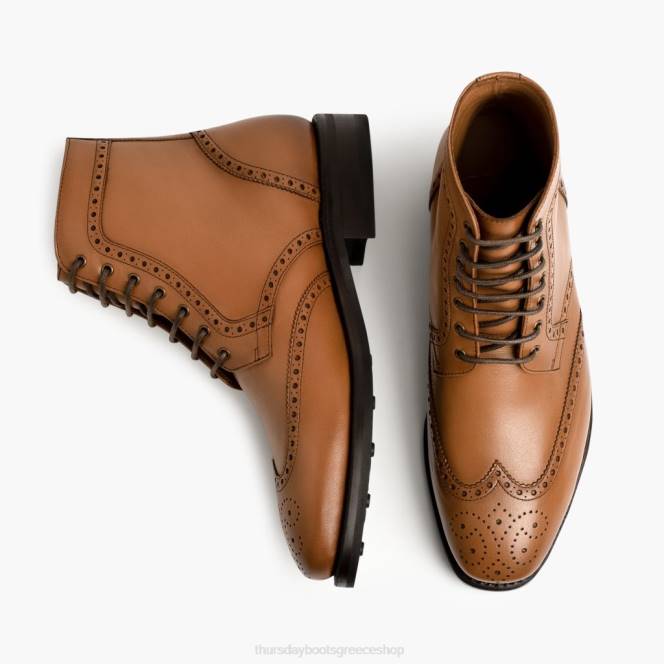 Thursday Boots άκρη φτερού άνδρες H20P42 παπούτσια βρετανικό μαύρισμα