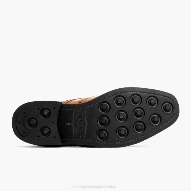 Thursday Boots άκρη φτερού άνδρες H20P42 παπούτσια βρετανικό μαύρισμα