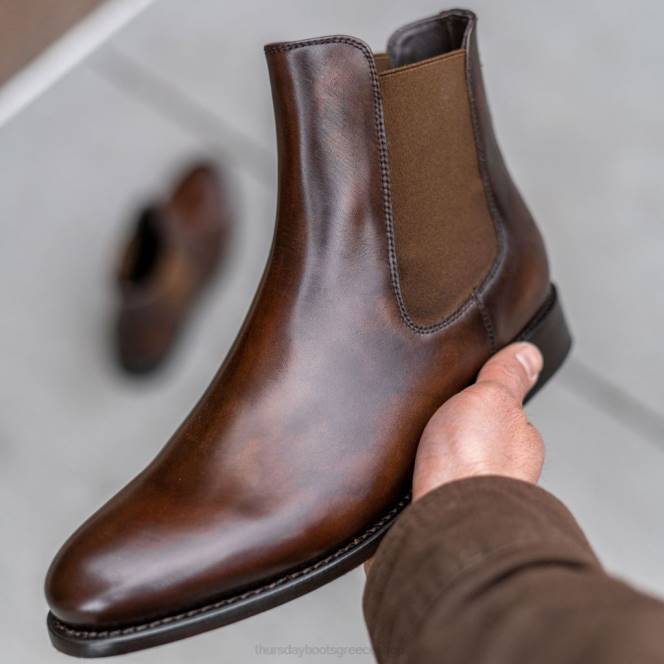 Thursday Boots ιππότης άνδρες H20P52 παπούτσια πλούσιο μαόνι