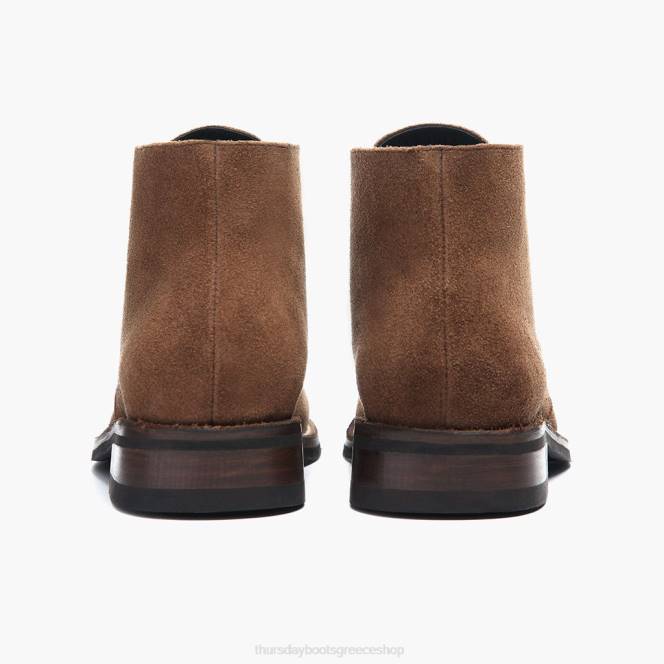 Thursday Boots ανιχνευτής άνδρες H20P62 παπούτσια σουέτ κονιάκ
