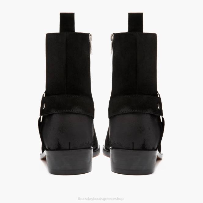 Thursday Boots ιπποσκευή άνδρες H20P90 παπούτσια μαύρο σουέτ