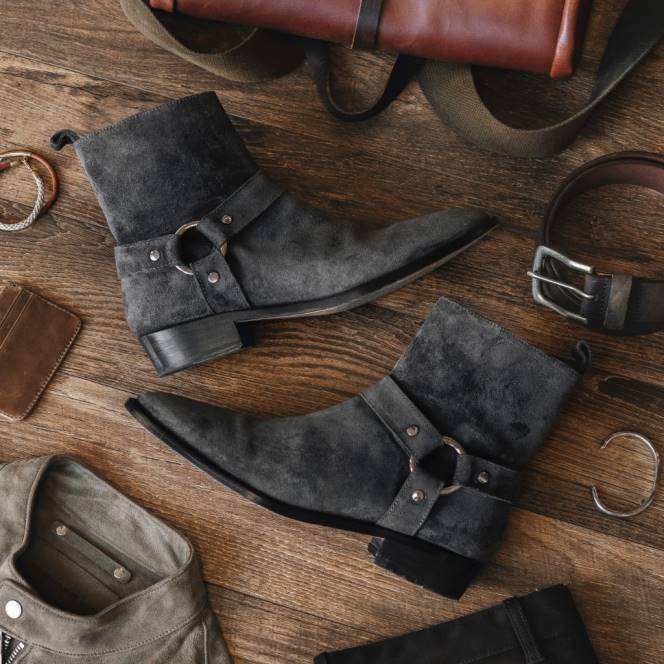 Thursday Boots ιπποσκευή άνδρες H20P92 παπούτσια γκρι σουέτ