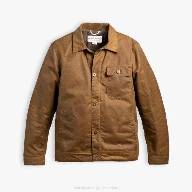 Thursday Boots σακάκι πεδίου από κερωμένο καμβά άνδρες H20P234 ρούχα χακί