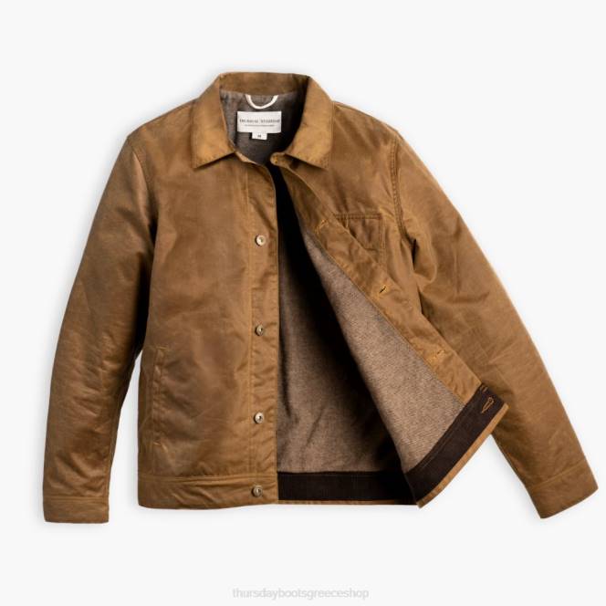Thursday Boots σακάκι πεδίου από κερωμένο καμβά άνδρες H20P234 ρούχα χακί