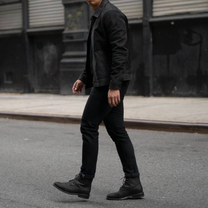 Thursday Boots σακάκι keanu άνδρες H20P147 ρούχα μαύρο ματ